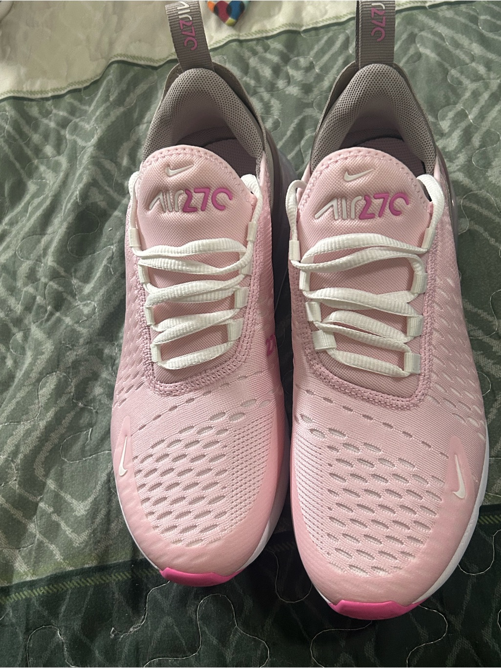 Nike Pink And White Air Max 270 Reactive Women's Sneakers